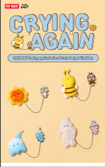 CRYBABY Crying Again Series - Plush Badge Blind Box - Image 3